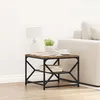 Image de Table Basse Vidaxl Avec ÃtagÃ¨re En Bois Vieilli 51x50x40 Cm En Bois Technique
