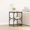 Image de Table D'appoint Vidaxl En Bois Ancien 41x40x60 Cm En Bois D'ingÃ©nierie