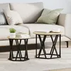 Image de Tables D'appoint Empilables Vidaxl 2 Pcs ChÃªne Sonoma Bois ReconstituÃ©