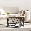 Image de Table Basse Vidaxl En ChÃªne Sonoma 80x80x42 Cm En Bois AgglomÃ©rÃ©