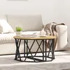 Image de Table Basse Vidaxl Artisan ChÃªne 31.5x31.5x16.5 Pouces FabriquÃ©e En Bois ReconstituÃ©