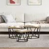 Image de Tableaux d'appoint vidaXL 3 pcs en chÃªne artisan en bois d'ingÃ©nierie