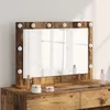 Image de vidaXL Miroir de vanitÃ© Bois ancien Bois rÃ©cupÃ©rÃ© solide et verre