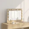 Image de vidaXL Miroir de Maquillage ChÃªne Sonoma Bois d'ingÃ©nierie, Verre Standard