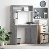 Image de vidaXL Bureau Sonoma gris 91 x 50 x 149 cm Bois d'ingÃ©nierie