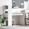 Image de Vidaxl Bureau Avec Rangement Blanc 113x54x120 Cm En Bois D'ingÃ©nierie