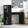 Image de Vidaxl Bureau Avec Rangement ChÃªne Noir 113x54x120 Cm Bois D'ingÃ©nierie