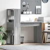 Image de vidaXL Bureau avec rangement Gris Sonoma 113x54x120 cm Bois d'ingÃ©nierie