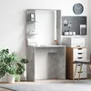 Image de vidaXL Bureau gris bÃ©ton Bois d'ingÃ©nierie Moyen Bureau d'ordinateur