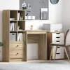 Image de Vidaxl Bureau D'ordinateur ChÃªne De Sonoma Bois D'ingÃ©nierie