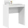 Image de vidaXL Bureau d'Ã©criture Blanc Bois d'ingÃ©nierie 70 x 40 x 76 cm Simple