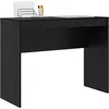 Image de vidaXL Bureau d'Ã©criture en chÃªne noir ChÃªne noir Bois d'ingÃ©nierie