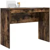 Image de Vidaxl Bureau D'Ã©criture ChÃªne FumÃ© Bois D'ingÃ©nierie 100 X 40 X 76 Cm