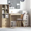 Image de Vidaxl Bureau D'ordi ChÃªne Sonoma Bois D'ingÃ©nierie 70 X 50 X 76 Cm