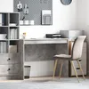 Image de vidaXL Bureau d'Ã©criture Gris bÃ©ton MDF 100 x 50 x 76 cm