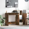 Image de Vidaxl Bureau D'ordinateur En ChÃªne FumÃ© ChÃªne FumÃ© Bois D'ingÃ©nierie