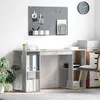 Image de Vidaxl Bureau Gris Gris BÃ©ton