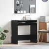 Image de vidaXL Bureau d'ordinateur ChÃªne noir Panneau de particules Compact