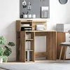 Image de Vidaxl Bureau ChÃªne Artisanal 90x48x101,5 Cm En Bois D'ingÃ©nierie