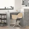 Image de vidaXL Bureau d'Ã©criture Gris bÃ©ton Bois composite Compact Rangement