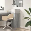 Image de vidaXL Meuble de rangement gris Sonoma Gris Sonoma Bois d'ingÃ©nierie Petit