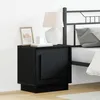 Image de Table de nuit vidaXL Ensemble de 2 ChÃªne noir Bois d'ingÃ©nierie