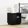 Image de Vidaxl ChÃªne Noir Bois D'ingÃ©nierie Moyenne Table De Chevet