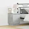 Image de Tables de chevet vidaXL Set de 2 Gris bÃ©ton Bois d'ingÃ©nierie