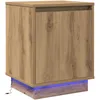 Image de Tables De Chevet Vidaxl ChÃªne Artisan Bois D'ingÃ©nierie 39 X 34.5 X 50 Cm