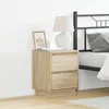 Image de Vidaxl Cabinet De Chevet Avec LumiÃ¨res Led ChÃªne Sonoma 39x34,5x50 Cm