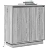 Image de Buffet vidaXL avec LED en gris Sonoma 71x34,5x75 cm en bois d'ingÃ©nierie
