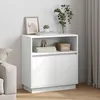 Image de Buffets & Vaisseliers vidaXL Blanc MDF Standard Buffet Rectangulaire
