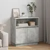Image de Buffets et Sideboards vidaXL BÃ©ton gris BÃ©ton Grand Buffet Sideboard