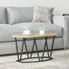 Image de Table basse vidaXL en chêne Sonoma 80x40x40,5 cm en bois d'ingénierie et métal