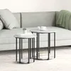 Image de Table d'appoint vidaXL 2 pcs gris sonoma en bois d'ingÃ©nierie et mÃ©tal