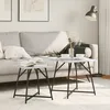 Image de Table d'appoint vidaXL 2 pcs gris Sonoma en bois reconstituÃ© et mÃ©tal
