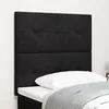 Image de TÃªte de lit capitonnÃ©e noire en velours 100 cm 3337817