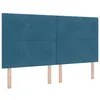 Image de vidaXL TÃªte de Lit CapitonnÃ©e Bleu FoncÃ© 180 cm Velours