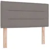 Image de vidaXL TÃªte de lit Design LinÃ©aire Taupe 80 cm Tissu