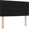 Image de vidaXL TÃªte de lit LED Design StylÃ© Noir 100 cm Tissu