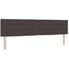 Image de vidaXL TÃªte de Lit Design Lignes Marron FoncÃ© 100 cm Tissu