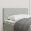 Image de vidaXL TÃªte de lit LED avec boutons en cristal rembourrÃ©e gris clair 80 cm en velours, vidaXL TÃªte de lit avec boutons en cristal rembourrÃ©e gris clair 80 cm en velours