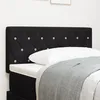 Image de vidaXL TÃªte de lit LED avec boutons en cristal noire 100 cm en velours, vidaXL TÃªte de lit avec boutons en cristal noire 100 cm en velours