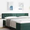 Image de vidaXL TÃªte de lit LED capitonnÃ©e Ã  boutons en cristal verte foncÃ©e 100 cm en velours, vidaXL TÃªte de lit capitonnÃ©e Ã  boutons en cristal verte foncÃ©e 200 cm en velours