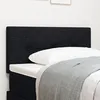 Image de TÃªte de lit LED vidaXL en tissu noir capitonnÃ©e 80 cm