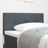 Image de TÃªte de lit LED vidaXL capitonnÃ©e gris foncÃ© 90 cm en velours
