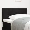 Image de CabeÃ§al LED vidaXL Noir 90 cm en Velours avec Coussins BoutonnÃ©s