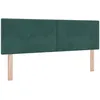 Image de vidaXL TÃªte de lit LED BoutonnÃ© Vert FoncÃ© 72 cm Velours