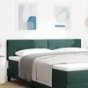 Image de tÃªte de lit LED vidaXL capitonnÃ©e boutons vert foncÃ© 90 cm en velours