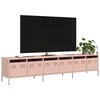 Image de vidaXL Meuble TV rose 202x39x43,5 cm acier laminÃ© Ã  froid
